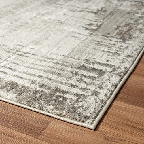 LUXE WEAVERS Modern Abstract Indoor Beige 5x7 Area Rug