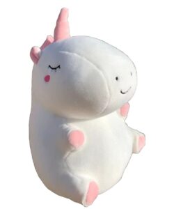 plushland soft plush unicorn pillow stuffed animal hugging white throw pillow cushion toy for kids teens adult gift birthday, valentine, christmas (unicorn)