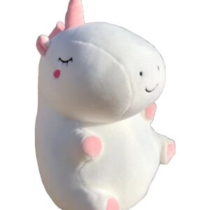 Plushland Soft Plush Unicorn Pillow Stuffed Animal Hugging White Throw Pillow Cushion Toy for Kids Teens Adult Gift Birthday, Valentine, Christmas (Unicorn)