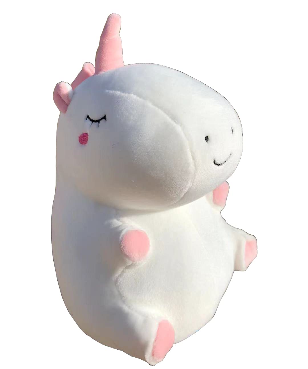 Plushland Soft Plush Unicorn Pillow Stuffed Animal Hugging White Throw Pillow Cushion Toy for Kids Teens Adult Gift Birthday, Valentine, Christmas (Unicorn)