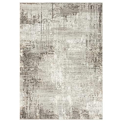 LUXE WEAVERS Modern Abstract Indoor Beige 5x7 Area Rug