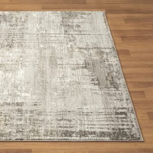 LUXE WEAVERS Modern Abstract Indoor Beige 5x7 Area Rug