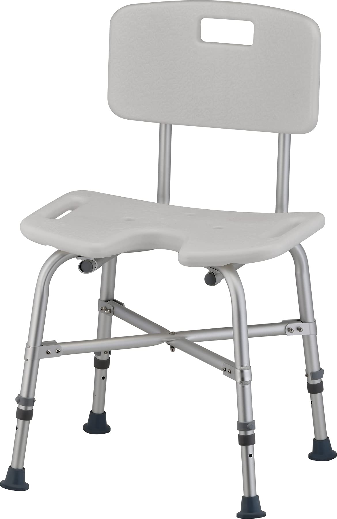 NOVA Medical Heavy Duty Bath Seat with Back and U-Shaped Cutout