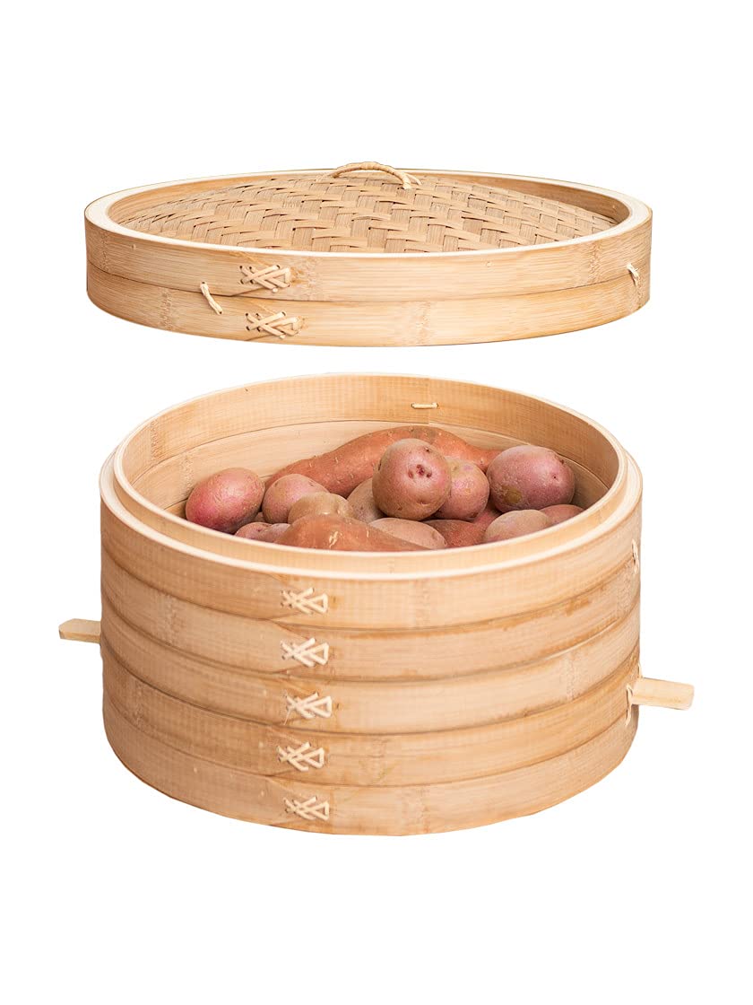 Gardener's Supply Company Stackable Bamboo Harvest Storage Basket Lid