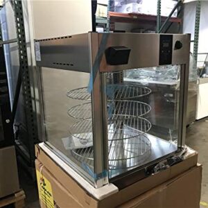 Pizza Warmer Merchandiser 18"Rack Rotating 4-tier NSF Certified Self Service Countertop Cabinet show Case RTR-158L