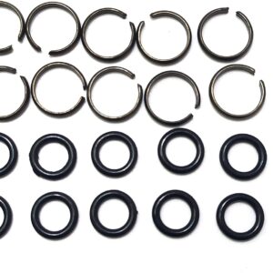 Velodi 10 sets of 1/2" Impact Wrench Socket Retainer rings with O-ring/Impact Wrench Tool Parts and Accessories/impact friction ring/hog ring/O-ring Square Drive Socket Retainer Ring