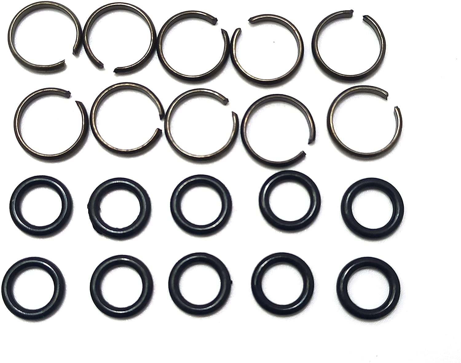 Velodi 10 sets of 1/2" Impact Wrench Socket Retainer rings with O-ring/Impact Wrench Tool Parts and Accessories/impact friction ring/hog ring/O-ring Square Drive Socket Retainer Ring