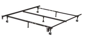 kb designs – 7 leg adjustable metal bed frame with center support legs, queen/full/full xl/twin/twin xl beds