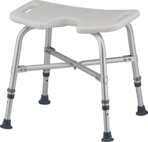 nova medical heavy duty bath seat with u-shaped cutout front