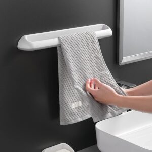 xicennego 18 inches non-perforated towel holder, bathroom towel bar kitchen dishcloth hanger, paste wall-mounted hand towel rack