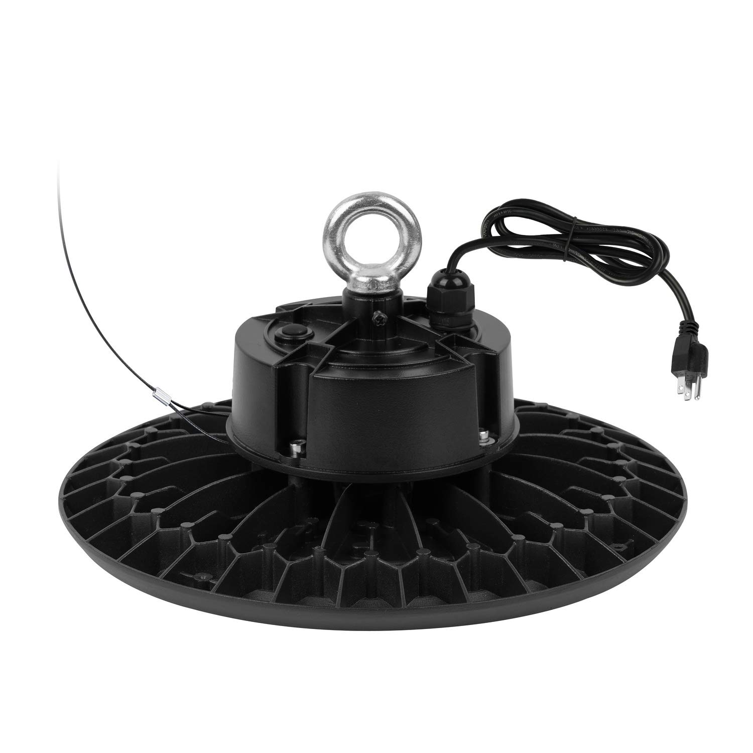 Q QINGCHEN Warm White 3000K 2800K LED High Bay Light 100W,ETL Certified Full Spectrum UFO High Bay LED Shop Light for Factory Work Shop Plant Growth