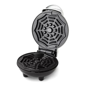 Dash MINI Waffle Iron 4" SPIDERWEB With The Best Keto Chaffle Recipe Book and Journal by Charmed By Dragons (4 inch MINI WHITE SPIDERWEB)