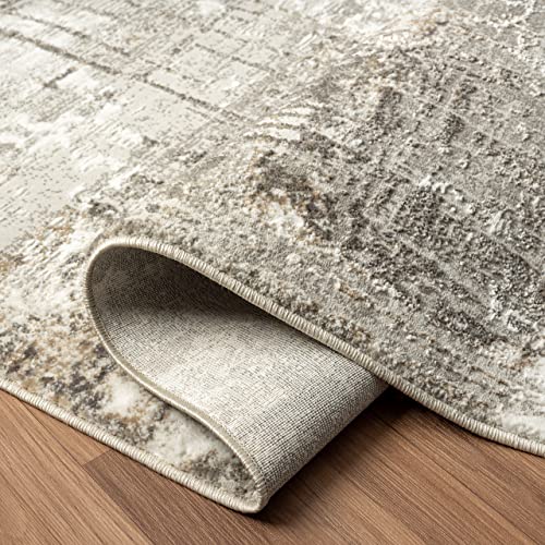 LUXE WEAVERS Modern Abstract Indoor Beige 5x7 Area Rug