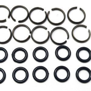 Velodi 10 sets of 1/2" Impact Wrench Socket Retainer rings with O-ring/Impact Wrench Tool Parts and Accessories/impact friction ring/hog ring/O-ring Square Drive Socket Retainer Ring