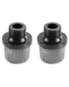 qwork airless paint sprayer inlet strainer, 2 pcs 3/4 inch replacement inlet strainer screen for airless paint spray gun