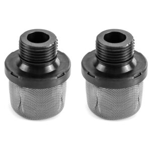 QWORK Airless Paint Sprayer Inlet Strainer, 2 Pcs 3/4 Inch Replacement Inlet Strainer Screen for Airless Paint Spray Gun