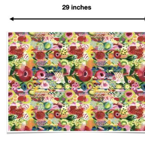 Colors of Rainbow - Collage Floral - 12 Sheets, 20 inch X 29 inch - Italian Print Tissue Paper for Decoupage Gift Basket Gift Bag Party Crafts (Collage Floral)