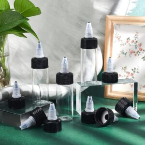 OLYCRAFT 36pcs Squeeze Bottle Cap 24/410 Natural Twist Top Caps Black Replacement Caps Twist Top Cap Bottle Dispensing Caps Bottle Lid Replacement Caps for Squeeze Bottles Glue Bottles Dispensing Cap