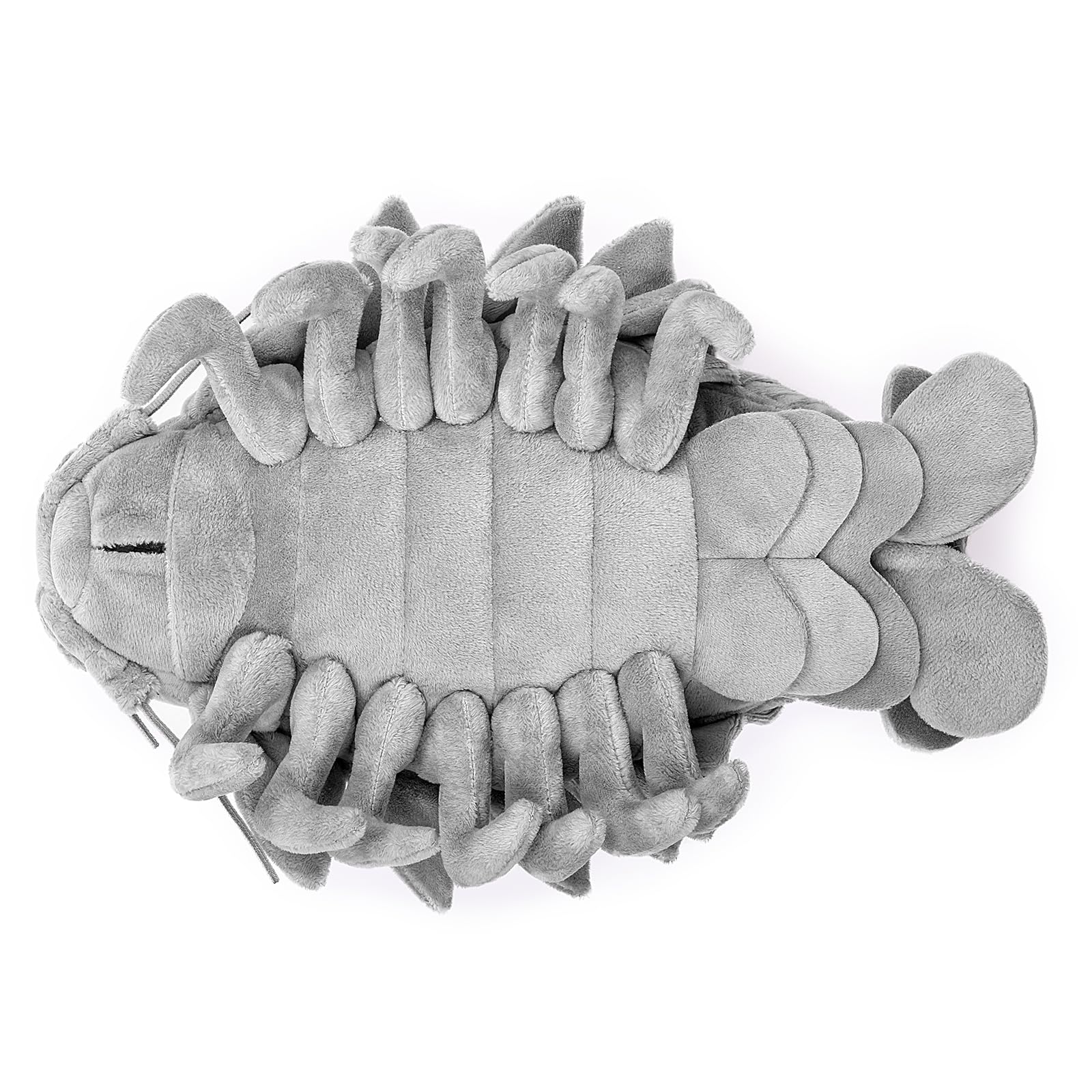 ZHONGXIN MADE Isopod Plush - Lifelike 12” Isopod Stuffed Animal, Realistic Bathynomus Giganteus Arthropod Insect Plushie, Soft Crustaceans Animals Toys Model Dolls Gifts for Kids