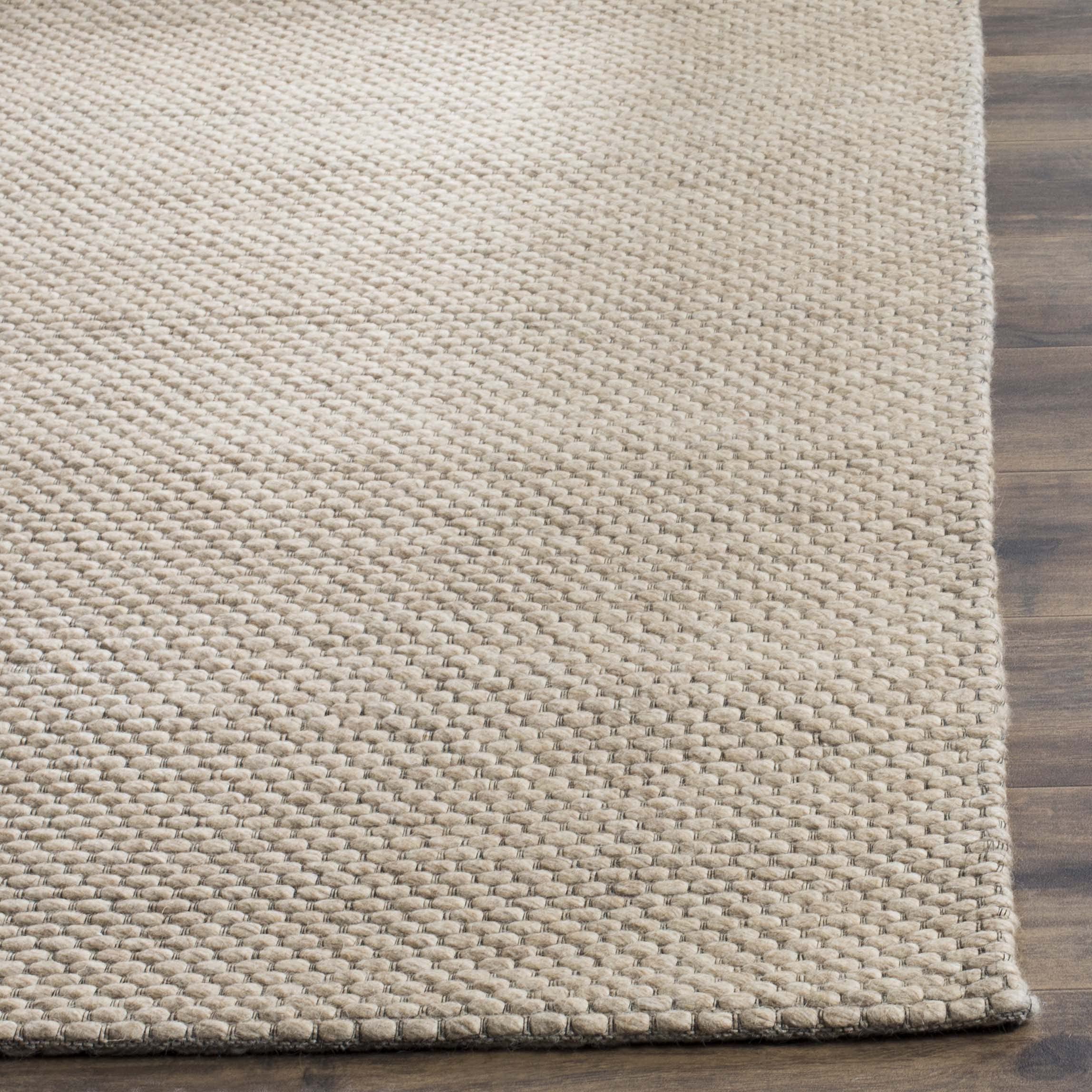 SAFAVIEH Natura Collection X-Large Area Rug - 11' x 15', Beige, Handmade Wool, Ideal for High Traffic Areas in Living Room, Bedroom (NAT801B)