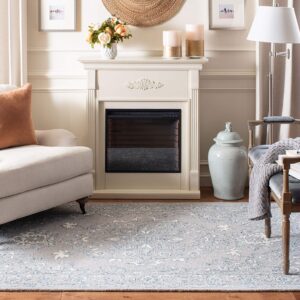 SAFAVIEH Micro-Loop Collection 10' x 14' Light GreyIvory MLP504F Handmade Shabby Chic Premium Wool Living Room Dining Bedroom Area Rug