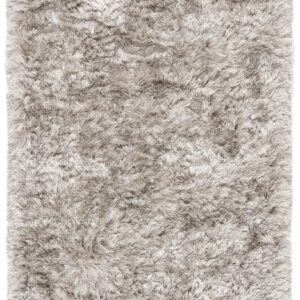 SAFAVIEH Ocean Shag Collection Accent Rug - 2'3" x 4', Light Grey, Handmade Solid, 2.4-inch Thick Ideal for High Traffic Areas in Entryway, Living Room, Bedroom (OCG101F)