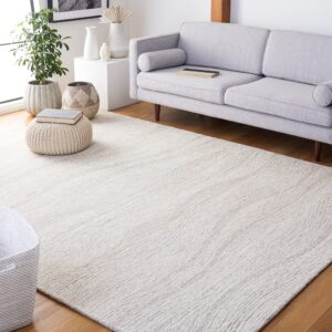 safavieh metro collection 6' square naturalivory met995a handmade premium wool living room dining bedroom area rug