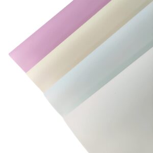 通用 7 Pack Transluscent Jelly Sheets TPU Film Frosted Candy Color Faux Leather Sheets Hologram Leatherette Fabric Thickness 0.4mm Perfect for Hair Bows Earrings Making