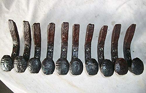 Spikes by Mike 10 REPURPOSED Railroad Spike Coat Hooks Coat Rack Tool Shop Hangers Double Bent