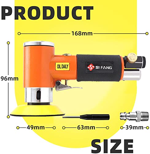 SI FANG® Mini Air Sander 1" 2" 3", Air Sanders for Auto Body Work 20,000RPM High Speed Mini Polisher, Pneumatic Sander, Polishing/Sanding Kit 51 PCS