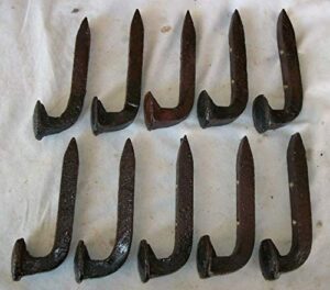 spikes by mike 10 repurposed railroad spike coat hooks coat rack tool shop hangers single bent