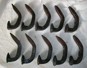 spikes by mike 10 repurposed railroad spike coat hooks coat rack tool shop hangers double bent