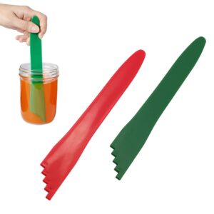 DGBRSM 2pcs Bubble Popper for Canning Kit, Canning Supplies Bubble Measurer Canning Tools Potato Masher Canning Accessories, (Red and Green)