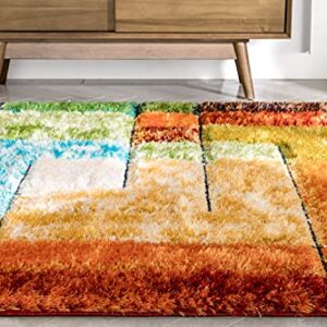 Well Woven Kizi Multi Abstract Geometric Area Rug (3'11" x 5'3")