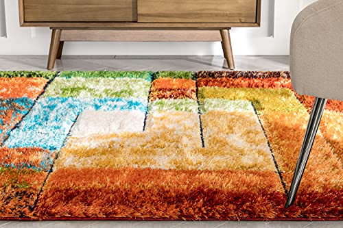 Well Woven Kizi Multi Abstract Geometric Area Rug (3'11" x 5'3")