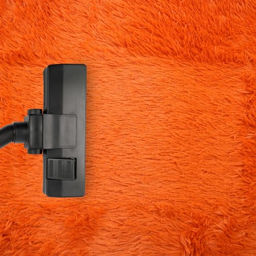 Lifup Soft Fluffy Rectangle Area Rug, Cozy Plush Shaggy Carpet for Living Room Bedroom Home Décor Orange 2.0 x 3.9 Feet