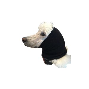 Pet Hoodz for Dogs-Anxiety, Grooming, Ear Muffs, Dog Ear Protection, Calming, Ear Compression, Pet Hoodie, Dog Hoodie, Dog Ear Wrap (Large, Black)