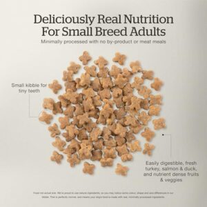 Now Fresh Grain-Free, Dry Dog Food, Small Breed Kibble, Real Meat and Fish, Turkey, Salmon and Duck Adult Recipe, 6 lb Bag