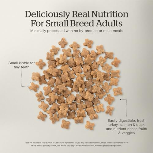 Now Fresh Grain-Free, Dry Dog Food, Small Breed Kibble, Real Meat and Fish, Turkey, Salmon and Duck Adult Recipe, 6 lb Bag