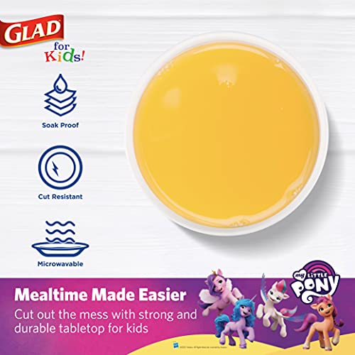 Glad for Kids My Little Pony Paper Cups | My Little Pony Super Stars Kids Drinking Cups | My Little Pony Unicorn Paper Cups for Everyday Use, 9 oz Paper Cups 20 Ct