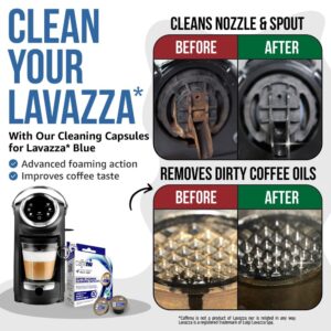 Lavazza Blue Compatible Cleaning Capsules. Coffee Machine Cleaner. Cleaning Pods Compatible with a Lavazza Blue Coffee System. Complete your Barista Kit with these Barista Accessories. 4 Uses.