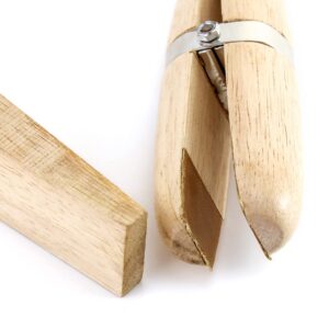 QWORK Wooden Ring Clamp, Hand Tool Wire Clamp for Jewelry Making Stone Setting Engraving Repair