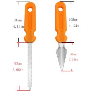 BLLNDX Pumpkin Carving Tool Double-sided Saw Knife and Nicking Tool Halloween Xmas DIY Sculpting Craft Kit