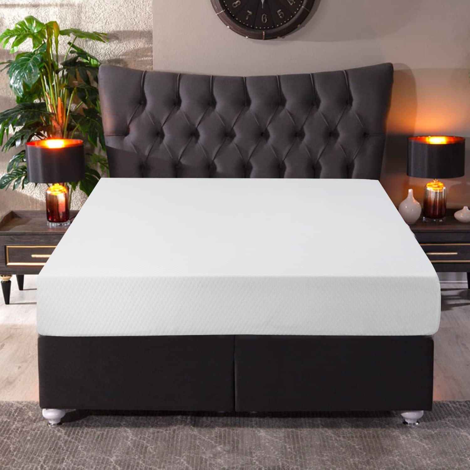 BLKMTY Mattress Twin 73.5" x 37" x 8" Twin Mattress Bed Mattress Gel Memory Foam Mattress Twin Gel Mattress for Cool Sleep Pressure Relief Soft Mattress in Box CertiPUR-US Certified Mattress