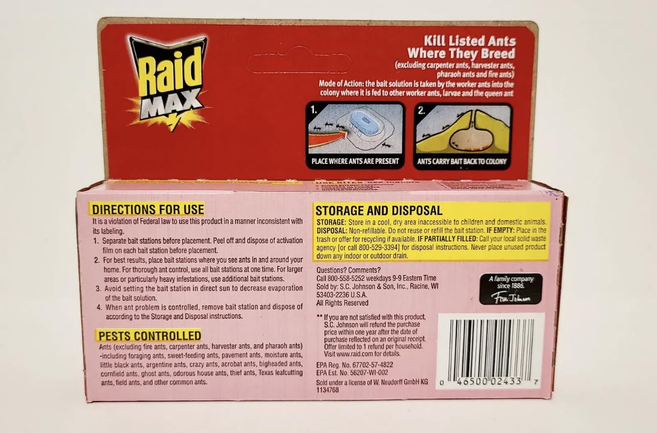 Raid Max 2 Count Liquid Ant Baits 6 Count