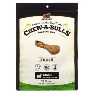 redbarn chew-a-bulls (size: small | shape: brush | 24-count (pack of 1))