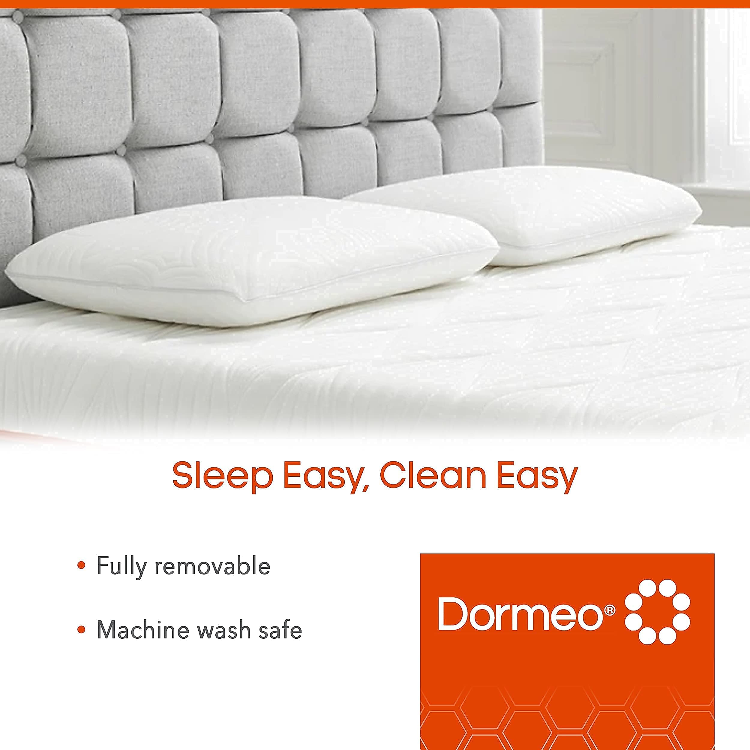 The Premium Mattress Topper by Dormeo (Queen) and True Evolution Pillow Bundle