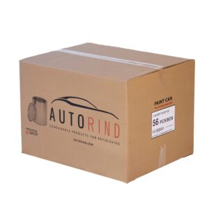 AUTORIND Metal Quart Size Paint Can (2 Pack), Empty Quality Tinplate Unlined Cans w/Lids, Silver Color and0 Recyclable