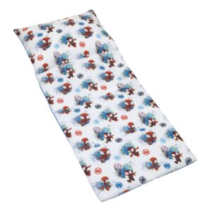 marvel spidey and his amazing friends spidey team red, white, and blue deluxe easy fold toddler nap mat