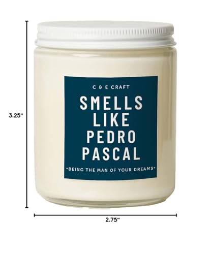 CE Craft Smells Like Pedro Pascal Candle - Midnight Musk Scented - Celebrity Prayer Candle, Pedro Worship Candle, Gift for Her